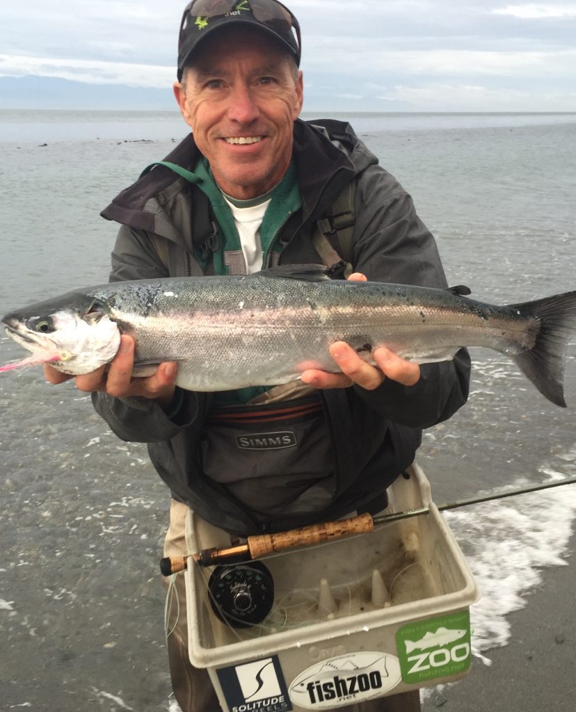 Puget Sound Washington State King salmon on the fly